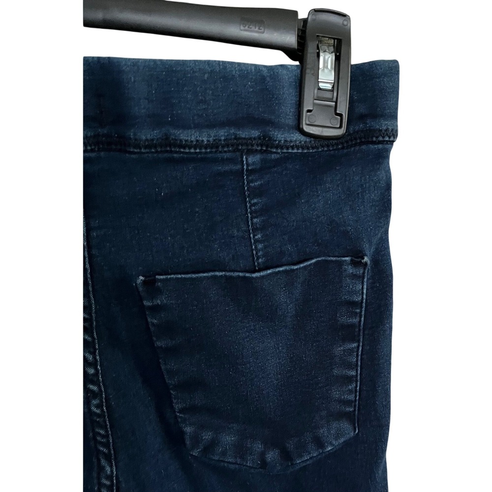 Free People High Waisted Dark Wash Denim Jeans Cut Off Raw Hem‎ Size M - Picture 5 of 5